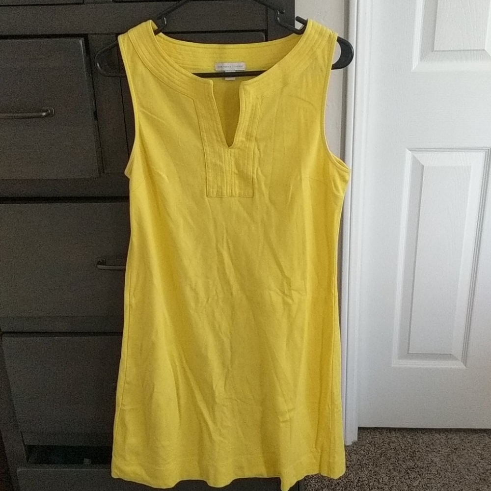 SOLD New York and Company yellow medium dress